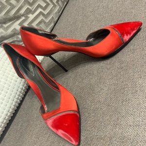 Red Suede Giorgi Armani Heels 41